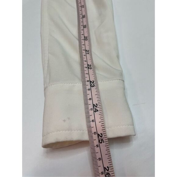 Lululemon Urbanite Button Down Shirt Ivory White Size 4 - Picture 10 of 12